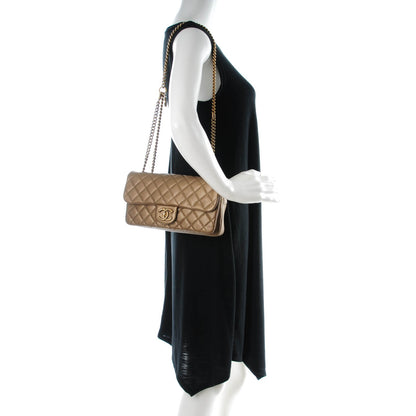 Chanel Calfskin CC Crown Small Flap Gold 2 of 10