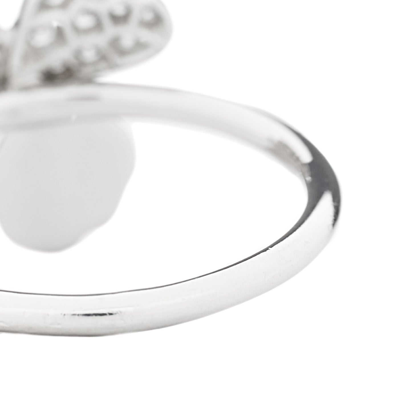 Platinum Diamond Paper Flowers Ring 53 6.5