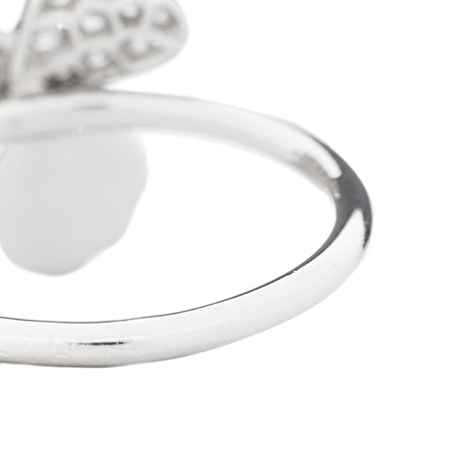 Tiffany Platinum Diamond Paper Flowers Ring 53 6.5 5 of 6