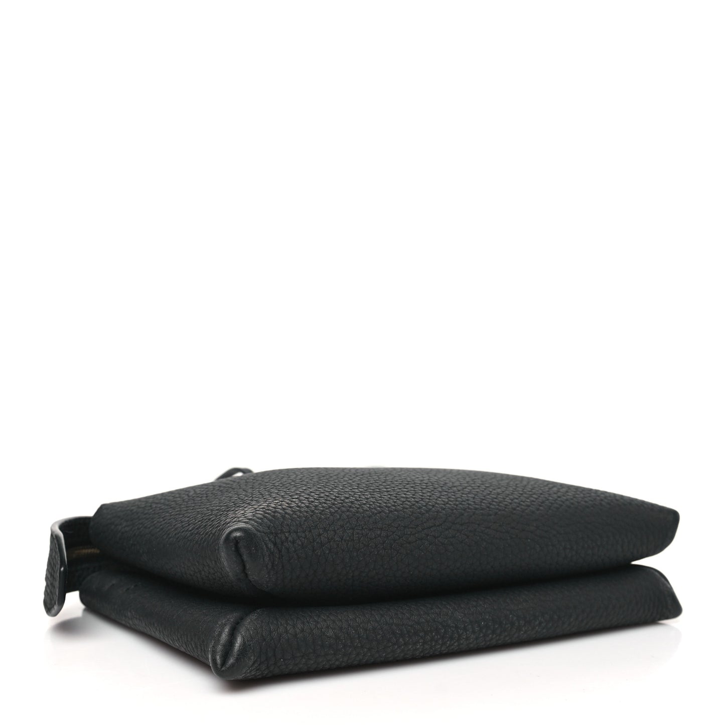 Matte Grained Calfskin Mini Nu Twin Bag Black