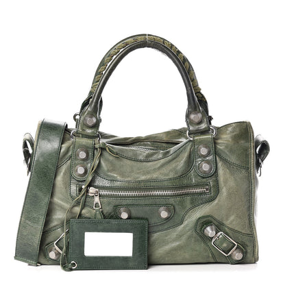 Balenciaga Agneau Giant 21 Silver Hardware City Cypress 1 of 20