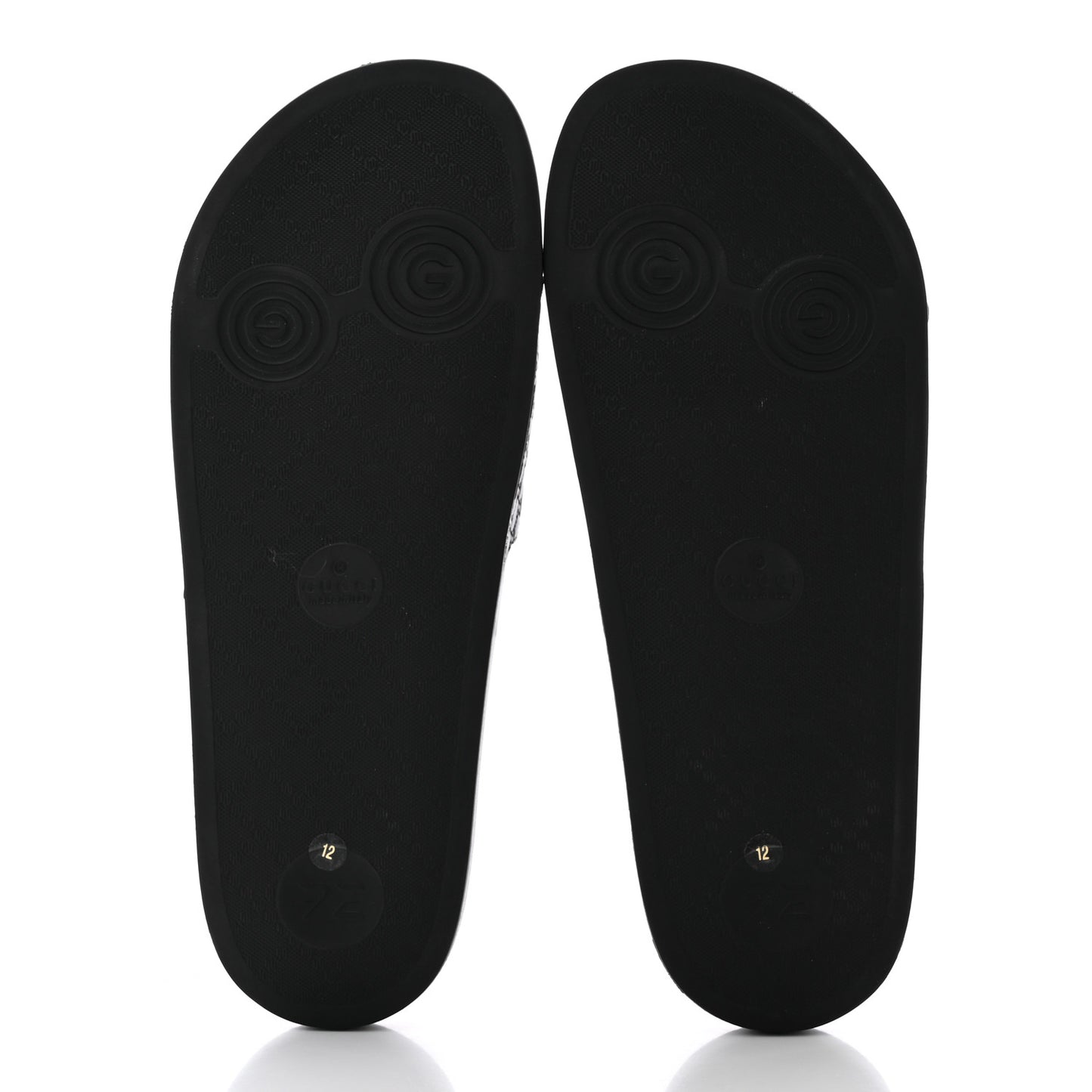 Microguccissima Mens Slide Sandals 12 Black
