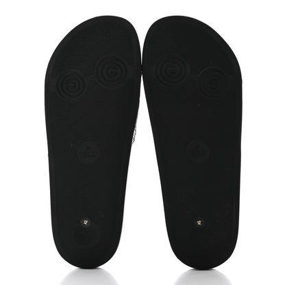 Gucci Microguccissima Mens Slide Sandals 12 Black 5 of 15