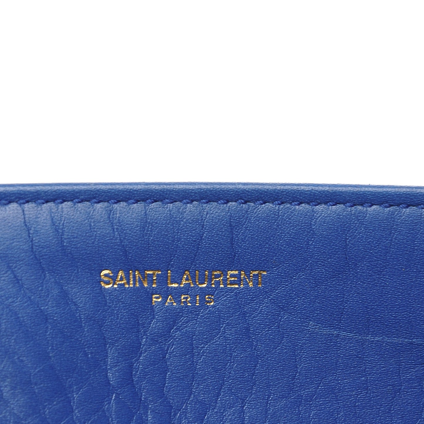 Calfskin Suede Reversible East West Shopper Tote Royal Blue Black