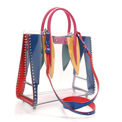 Christian Louboutin PVC Calfskin Spiked Medium Paloma Multicolor 3 of 10