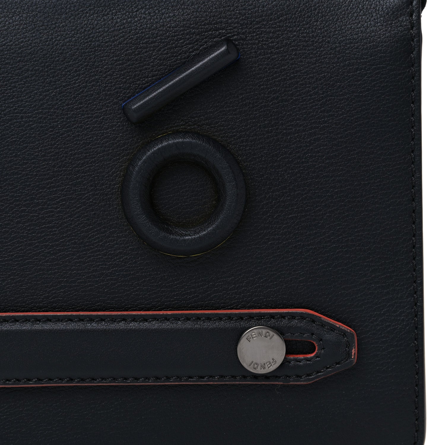 Fendi Faces Slim Clutch Black 12 of 13