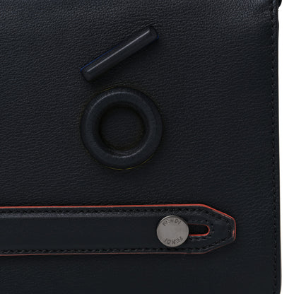 Fendi Faces Slim Clutch Black 12 of 13