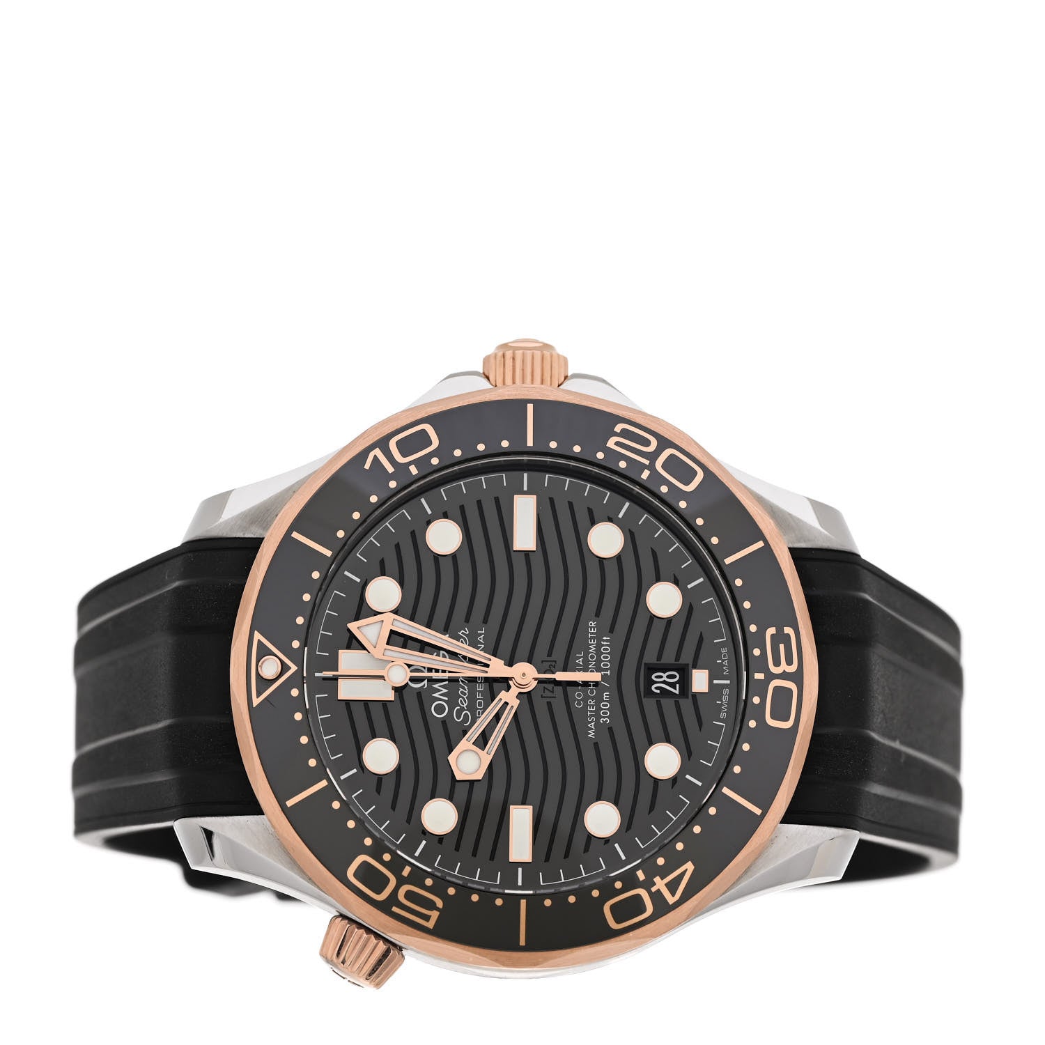 Omega Stainless Steel 18K Sedna Gold Rubber 42mm Seamaster Diver 300M Co-Axial Master Chronometer Automatic Watch Black 210.22.42.20.01.002 2 of 5