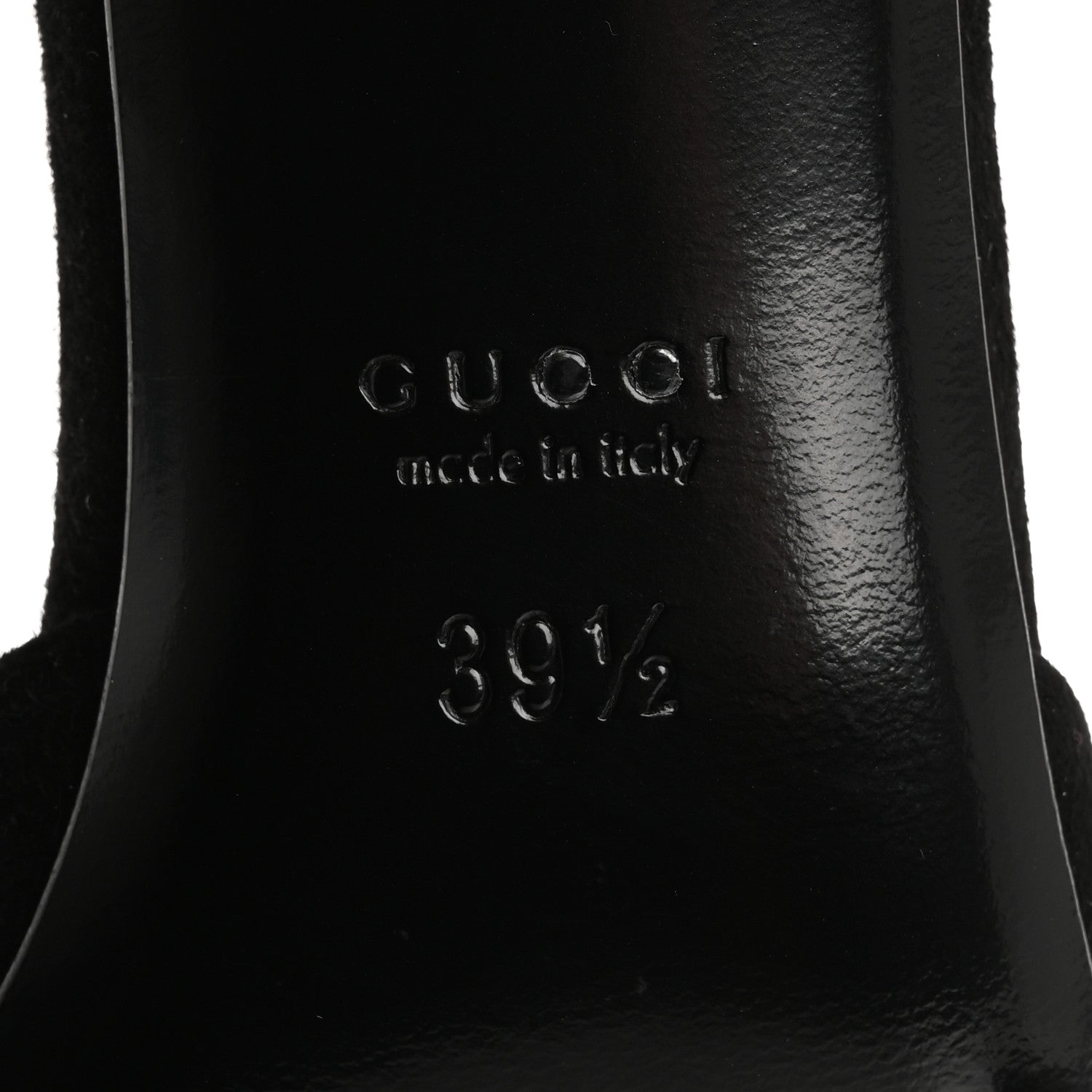 Gucci Kid Scamosciato Ankle Chain Pump 39.5 Black 8 of 8