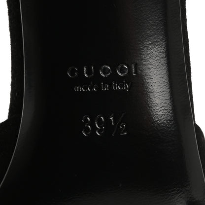 Gucci Kid Scamosciato Ankle Chain Pump 39.5 Black 8 of 8