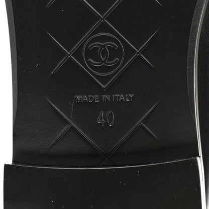 Chanel Lambskin Quilted CC Turnlock Loafers 40 Black 6 of 11