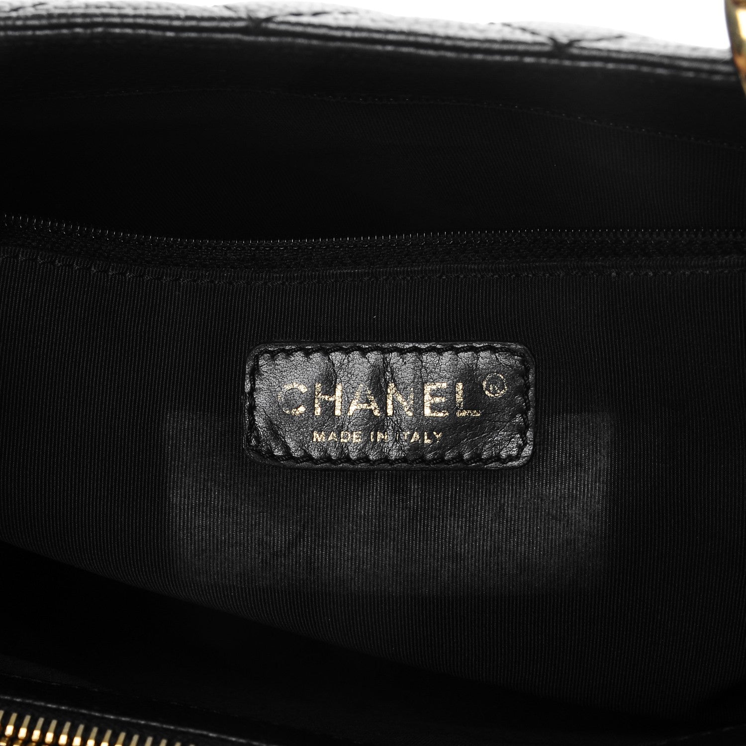 Chanel Caviar Quilted Grand Shopping Tote GST Black 6 of 12