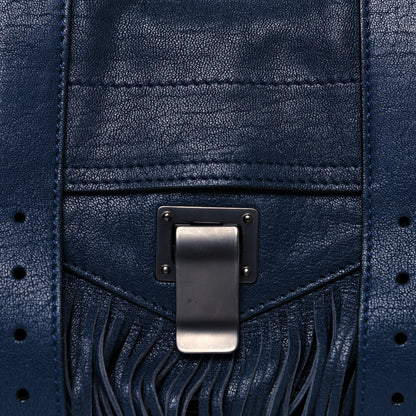 Proenza Schouler Lambskin Fringe PS1 Crossbody Pouch Midnight 9 of 13