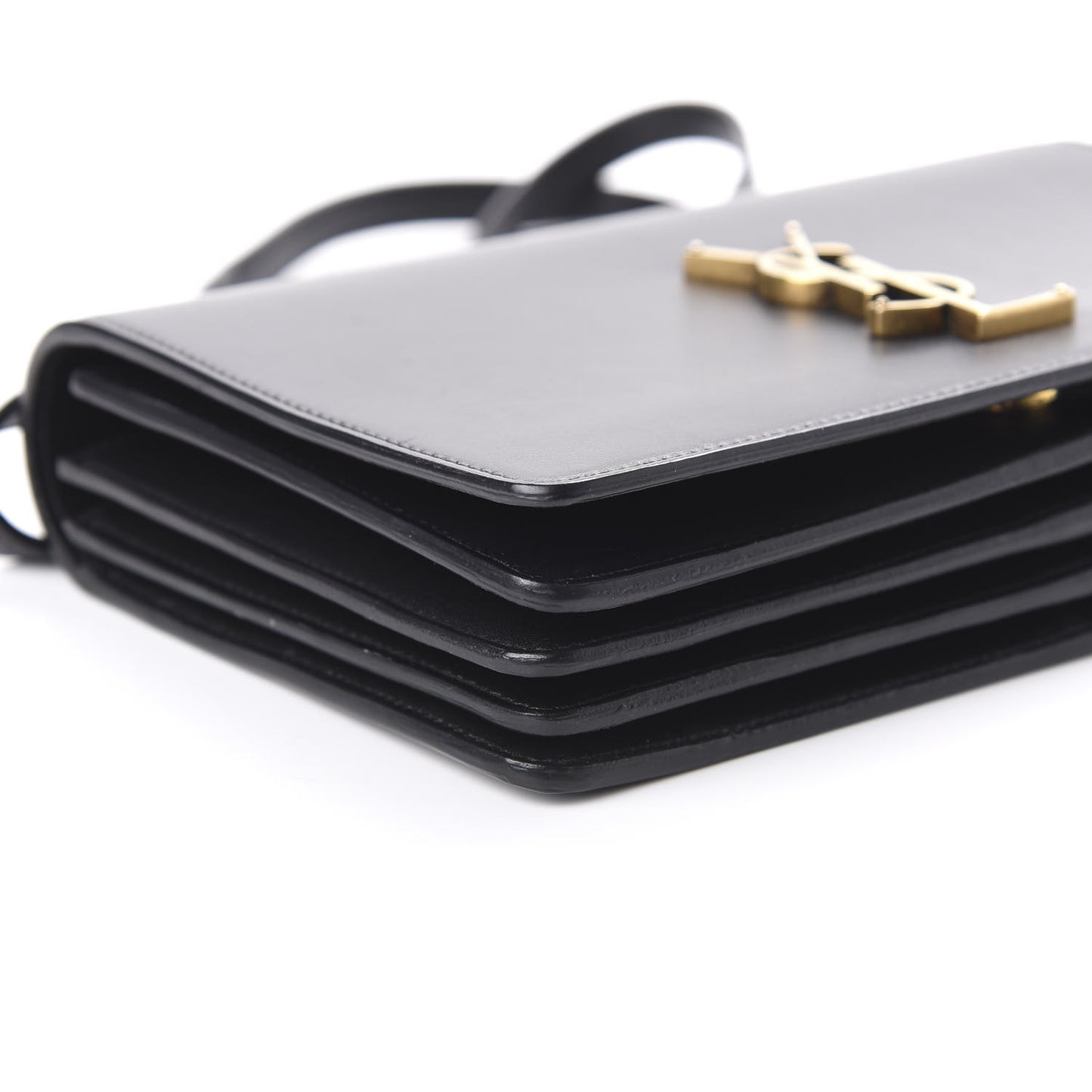 Calfskin Monogram Small Dylan Shoulder Bag Black