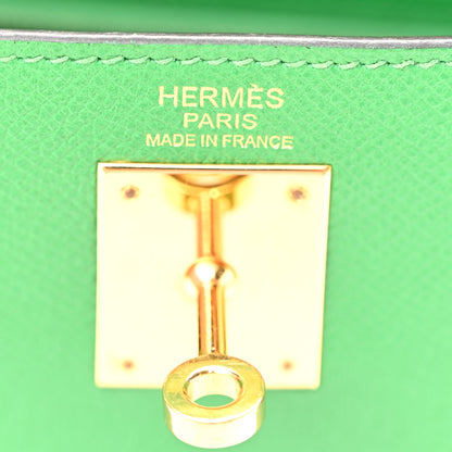 Hermes Epsom Kelly Sellier 32 Bambou 6 of 12