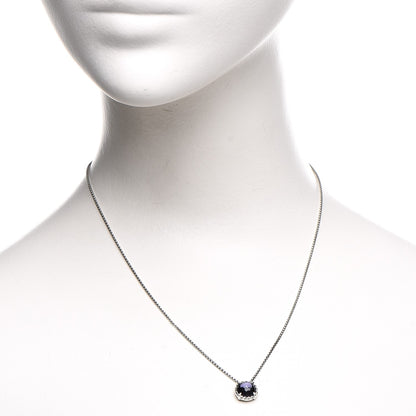 David Yurman Sterling Silver Black Orchid 8mm Petite Chatelaine Pendant Necklace 2 of 7