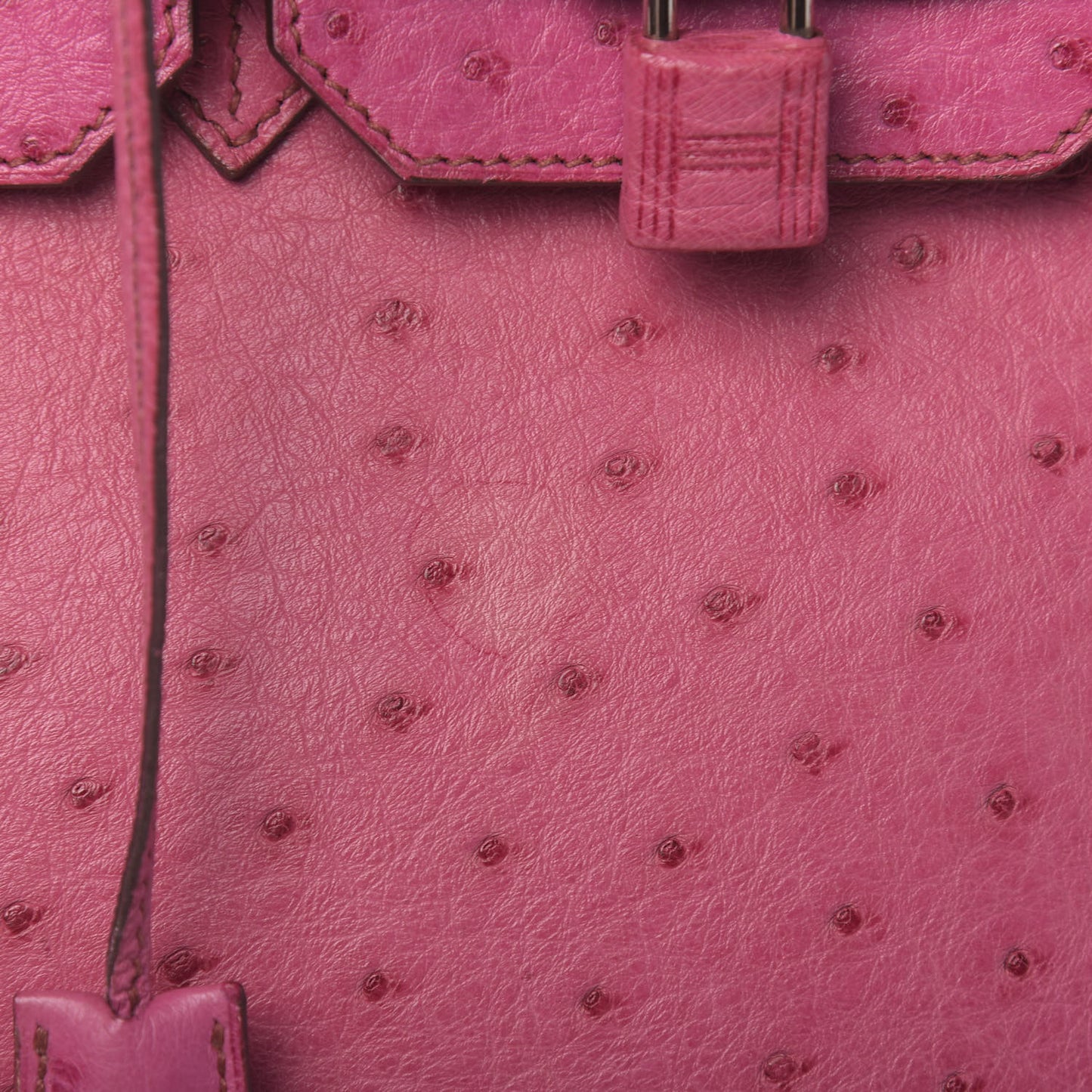 Ostrich Birkin 35 Fuchsia