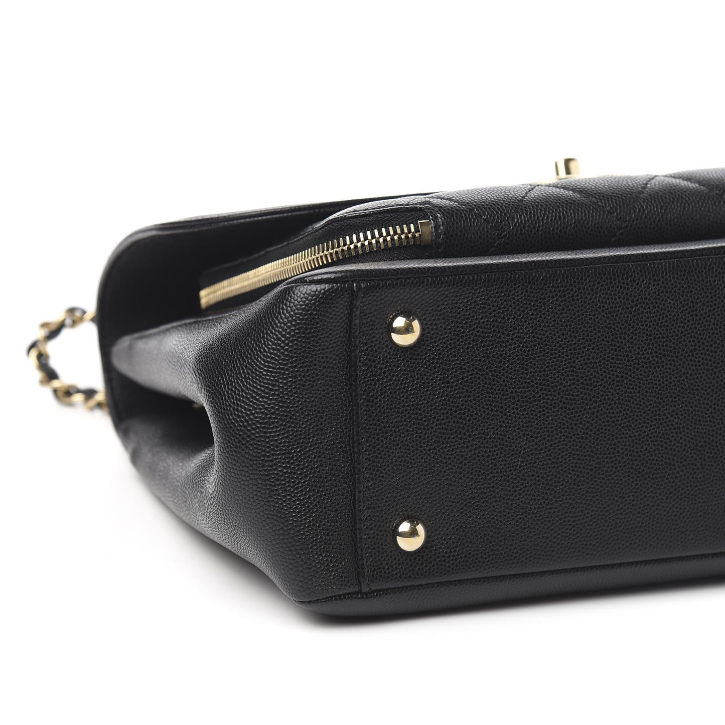 Caviar Quilted Large Business Affinity Flap Black