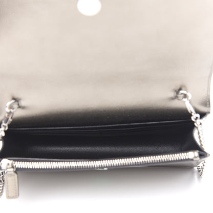 Saint Laurent Grain De Poudre Classic Monogram Kate Tassel Chain Wallet Piombo 5 of 9