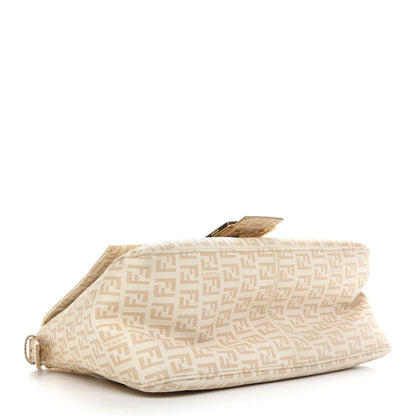 Fendi Zucchino Spalmati Forever Mama Baguette Crema Ecru 4 of 12
