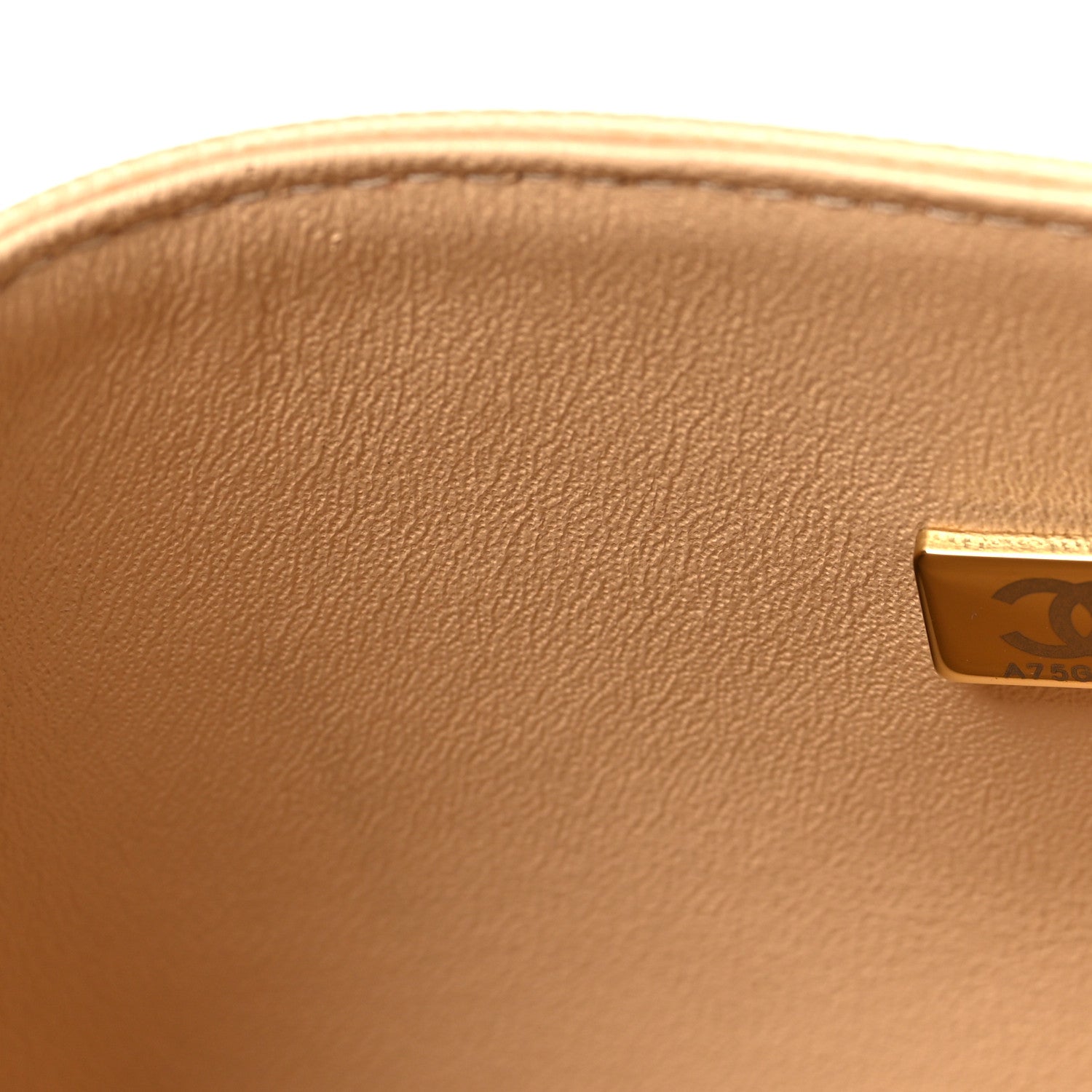 Chanel Caviar Quilted Jumbo Double Flap Beige 7 of 11