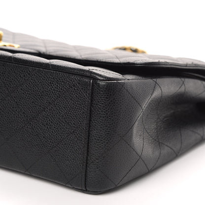 Chanel Caviar Quilted Maxi Double Flap Black 10 of 13