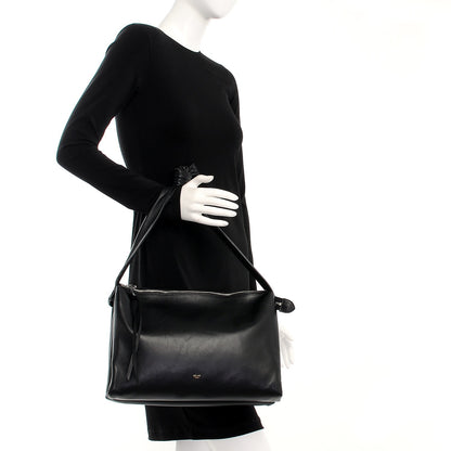 Celine Lambskin Medium Knotted Bag Black 2 of 7
