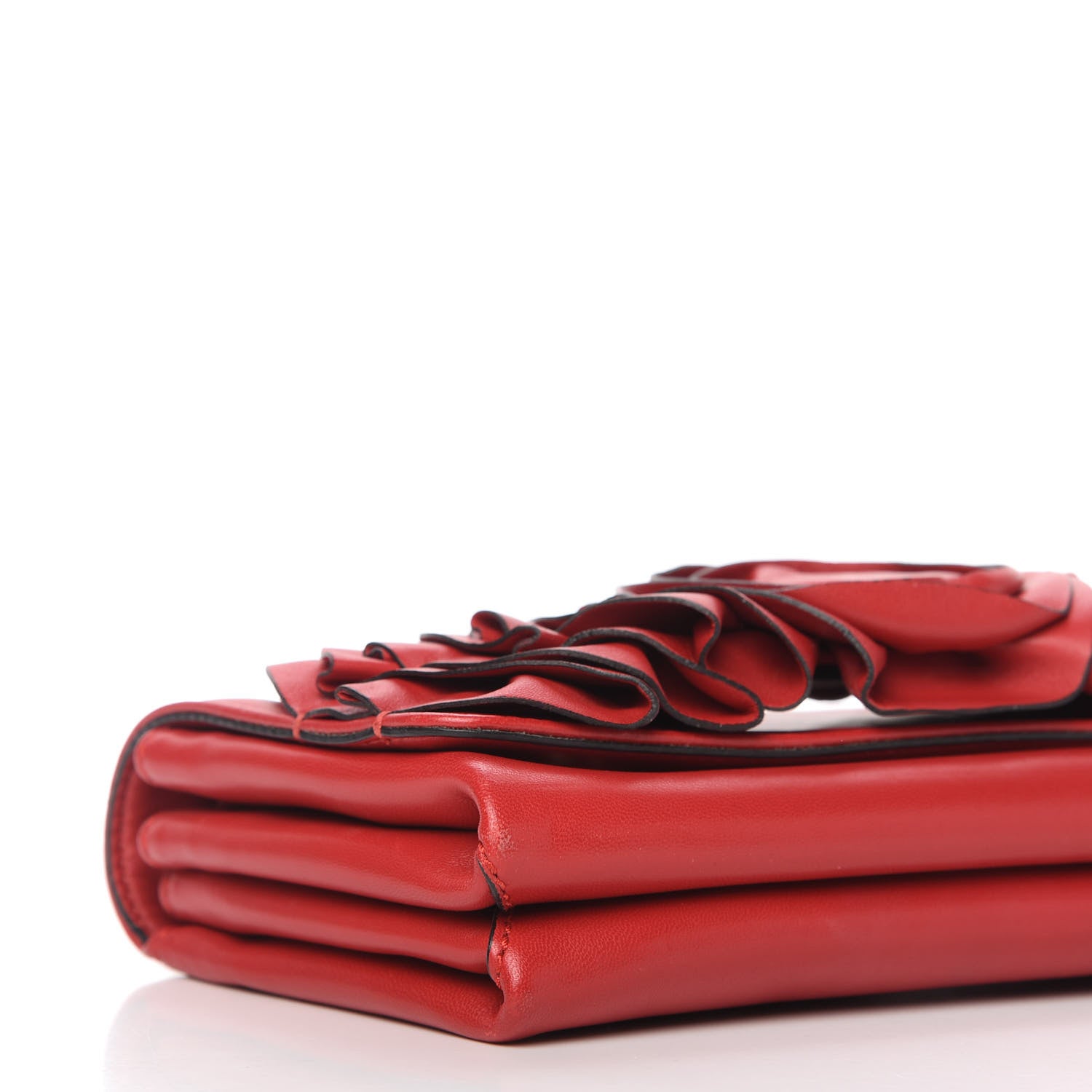 Valentino Garavani Nappa Petale Chain Shoulder Bag Red 6 of 11