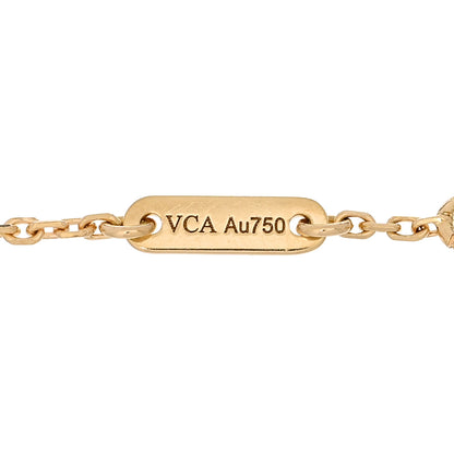 Van Cleef & Arpels 18K Yellow Gold Mother of Pearl Sweet Alhambra Bracelet 4 of 5