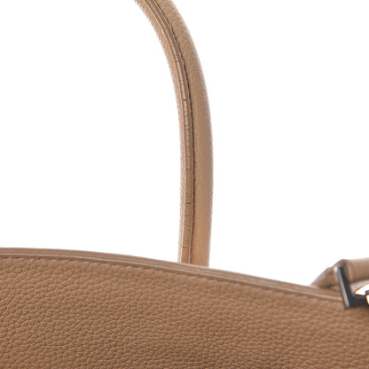 Saint Laurent Grained Calfskin Small Supple Sac De Jour Dark Beige 12 of 12