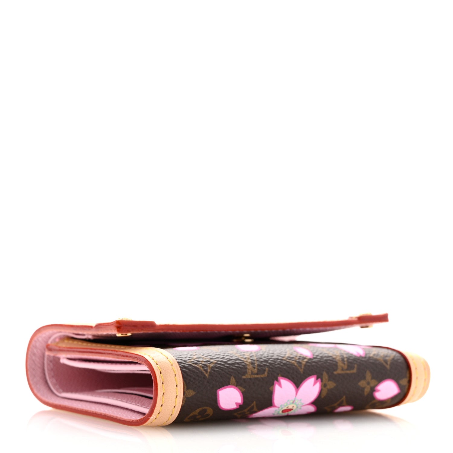 Louis Vuitton LV X TM Monogram Cherry Blossom Victorine Wallet Sakura Brown 4 of 7