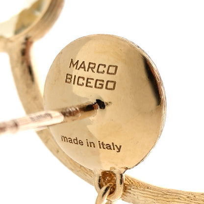 Marco Bicego 18K Yellow Gold Multi Gemstone Jaipur Circle Drop Earrings 4 of 4