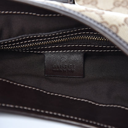 Gucci Monogram Web Jackie O Bouvier Hobo Dark Brown 6 of 16