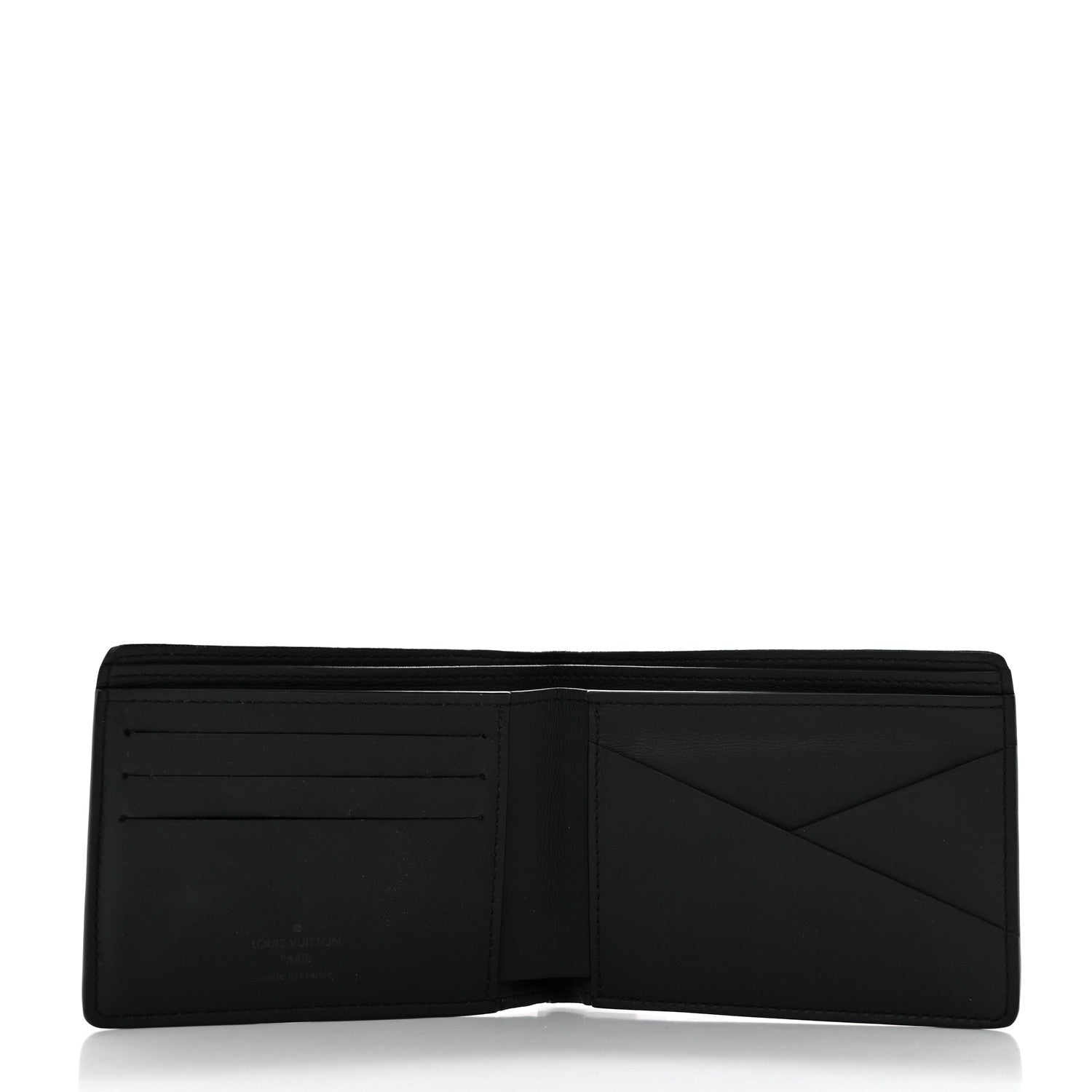 Louis Vuitton Calfskin Monogram Shadow Multiple Wallet Black 5 of 8