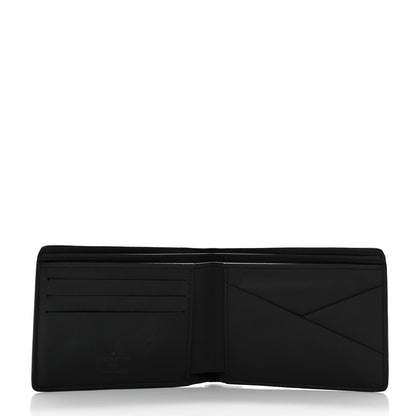 Louis Vuitton Calfskin Monogram Shadow Multiple Wallet Black 5 of 8
