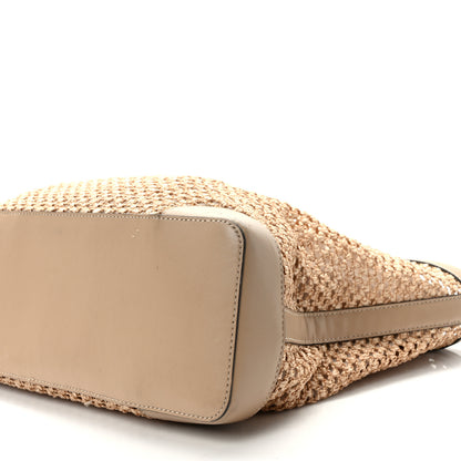 Jimmy Choo Straw Nine2Five East West Tote Barely 11 of 13