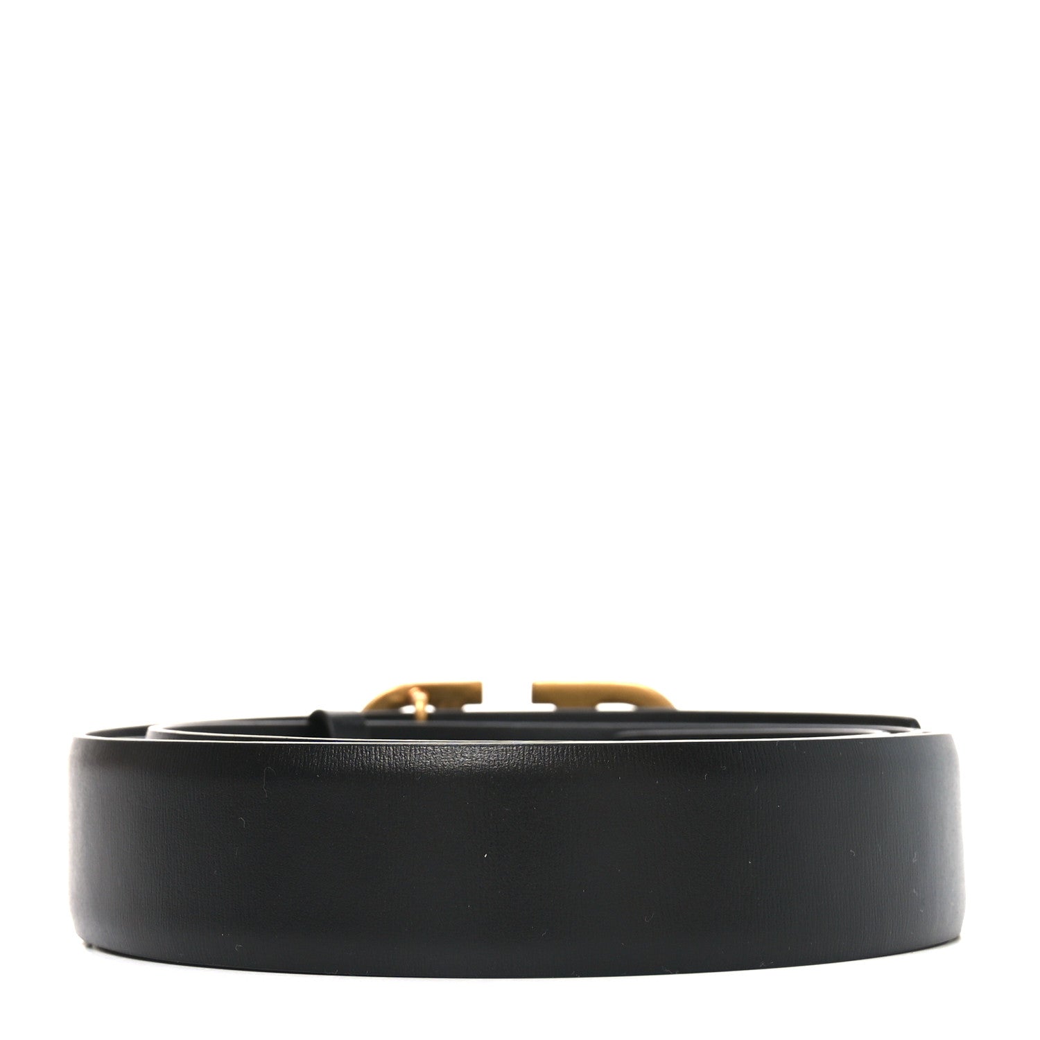 Valentino Garavani Glossy Calfskin VLogo 30mm Belt 105 42 Belt Black 2 of 4