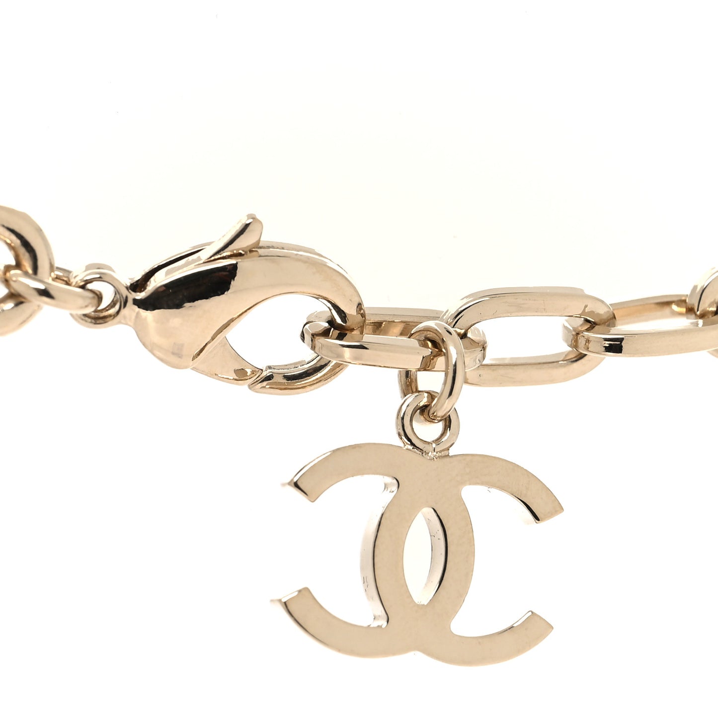 Metal CC Short Necklace Gold