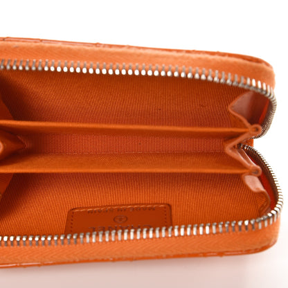 Chanel Patent Calfskin Quilted Zip Coin Purse Orange 5 of 12