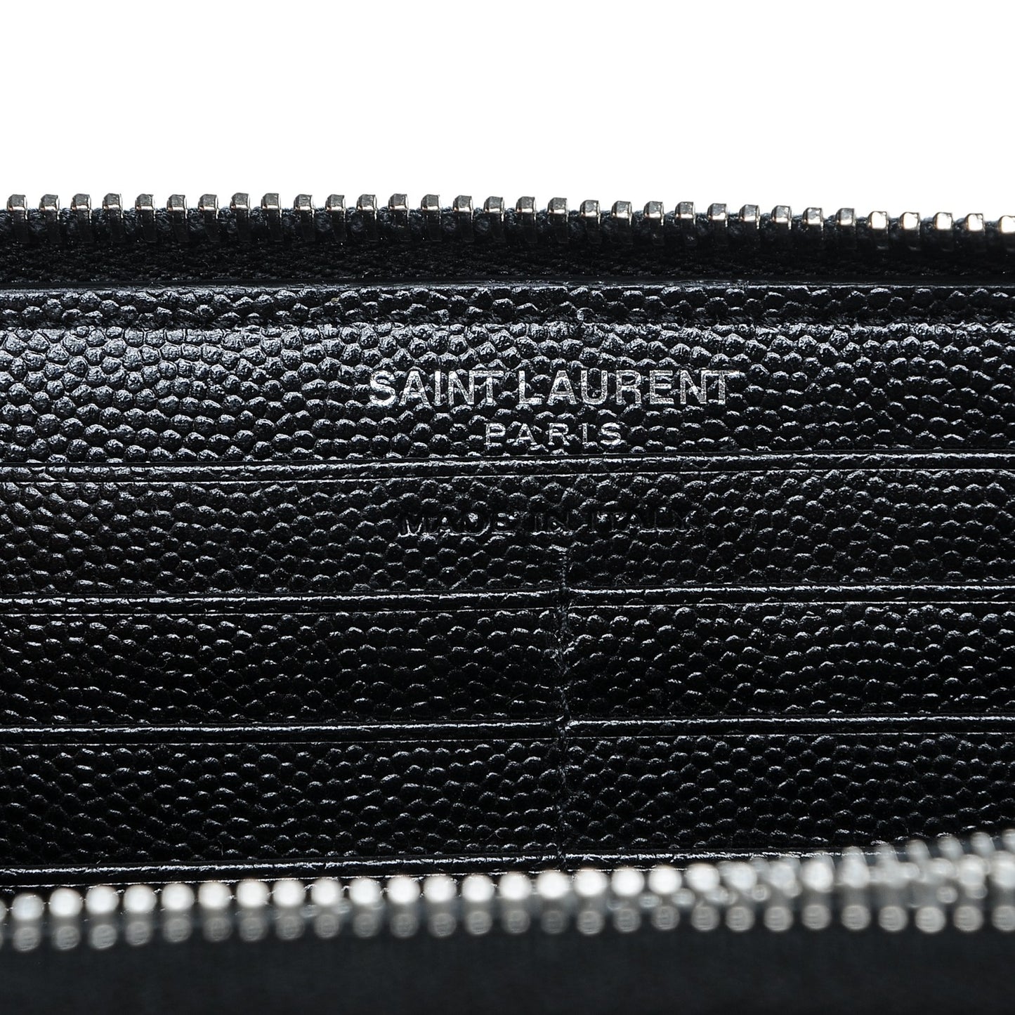 Grain De Poudre Matelasse Chevron Monogram Zip Around Wallet Black