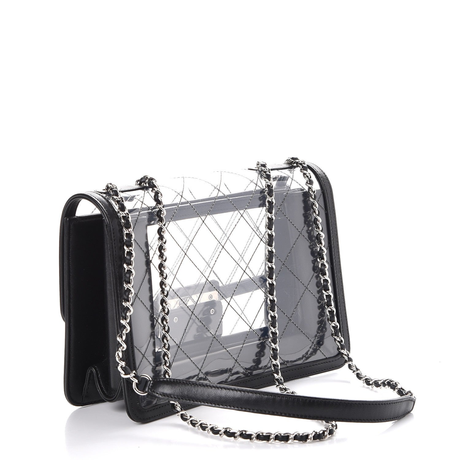 Chanel PVC Lambskin Quilted Beauty Lock Flap Black 4 of 9