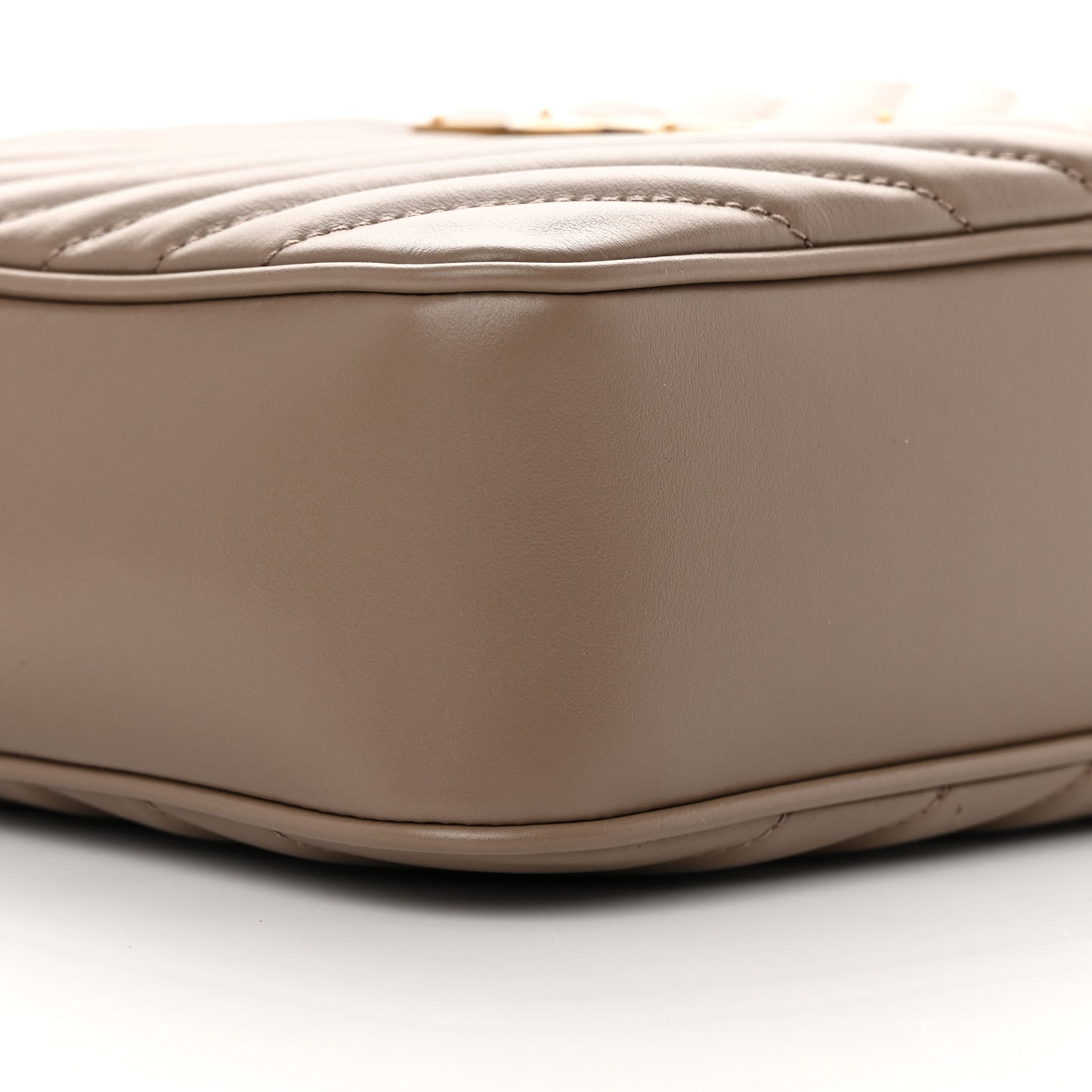 Calfskin Matelasse Monogram Lou Camera Bag Taupe