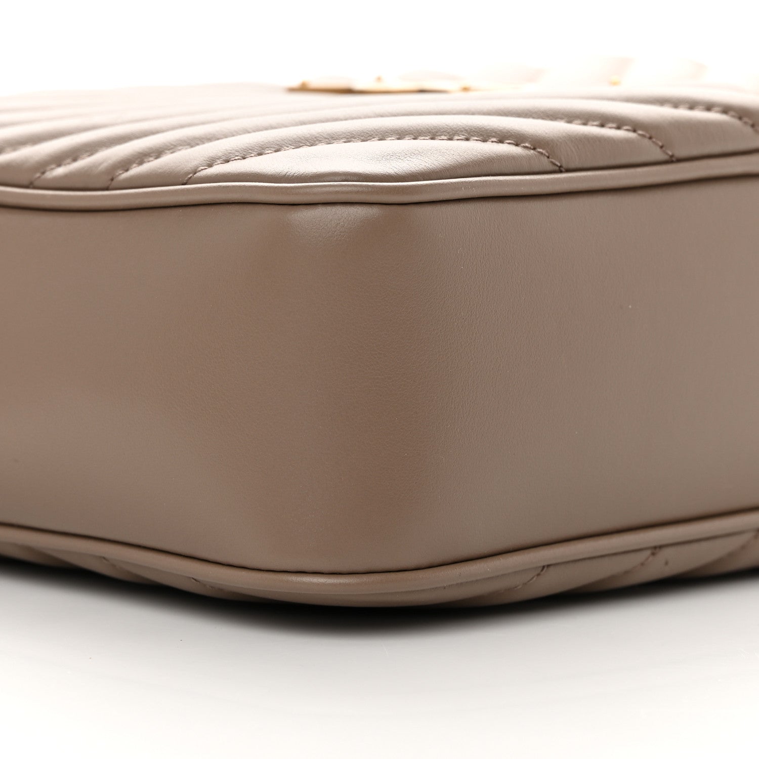 Saint Laurent Calfskin Matelasse Monogram Lou Camera Bag Taupe 9 of 13