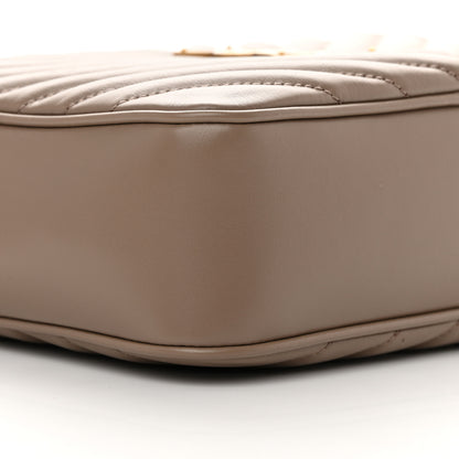 Saint Laurent Calfskin Matelasse Monogram Lou Camera Bag Taupe 9 of 13