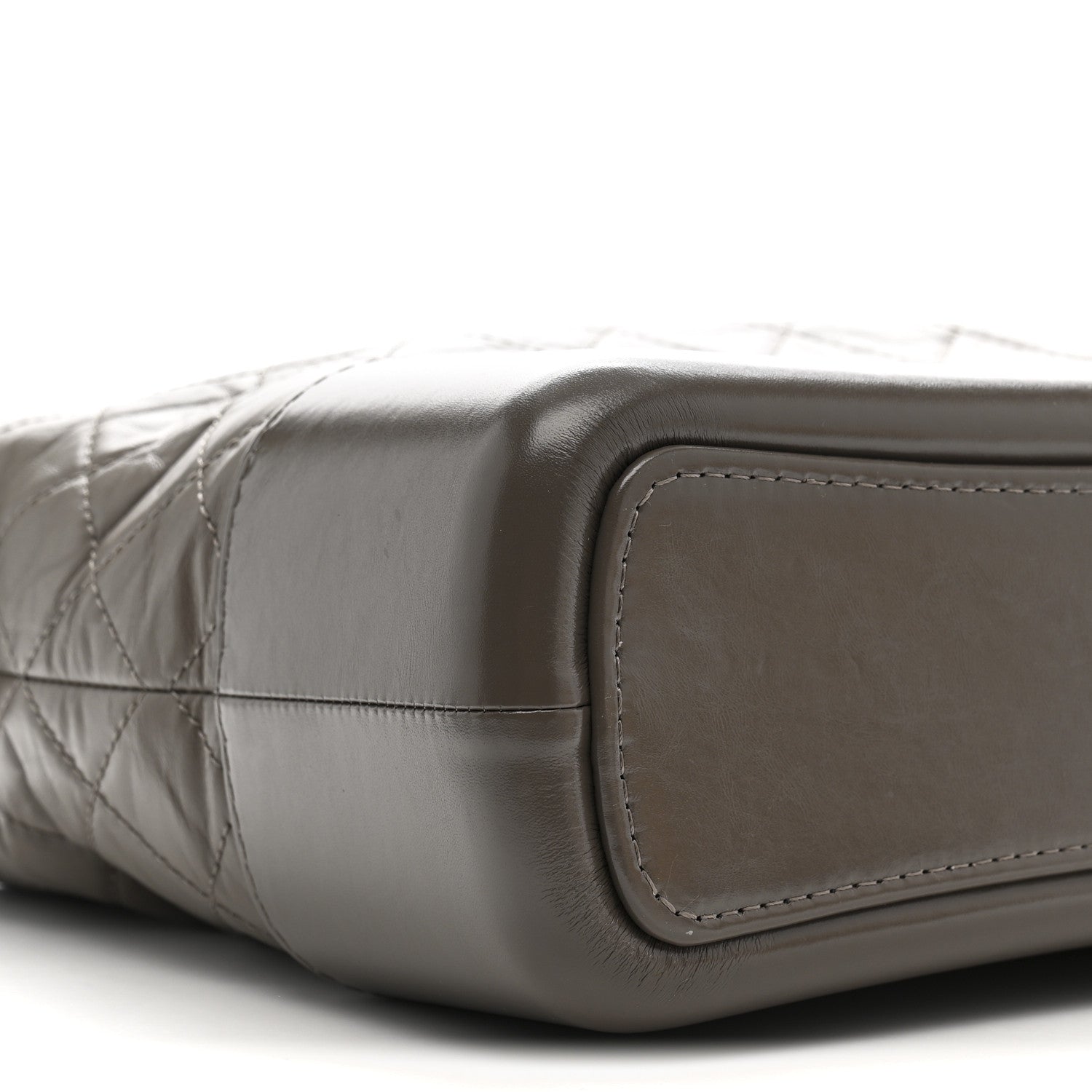 Chanel Aged Calfskin Quilted Medium Gabrielle Hobo Grey 9 of 10
