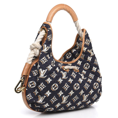 Louis Vuitton Nylon Monogram Cruise Bulles MM Navy 3 of 13