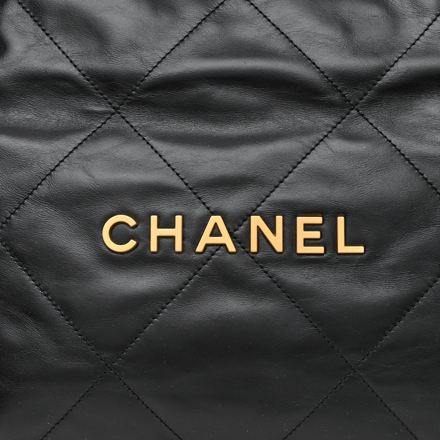 Chanel Shiny Calfskin Quilted Small Chanel 22 Black 10 of 12