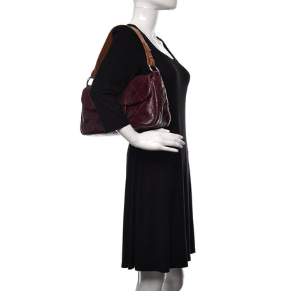 Chanel Glazed Calfskin Stitched On The Road Flap Plum 2 of 10