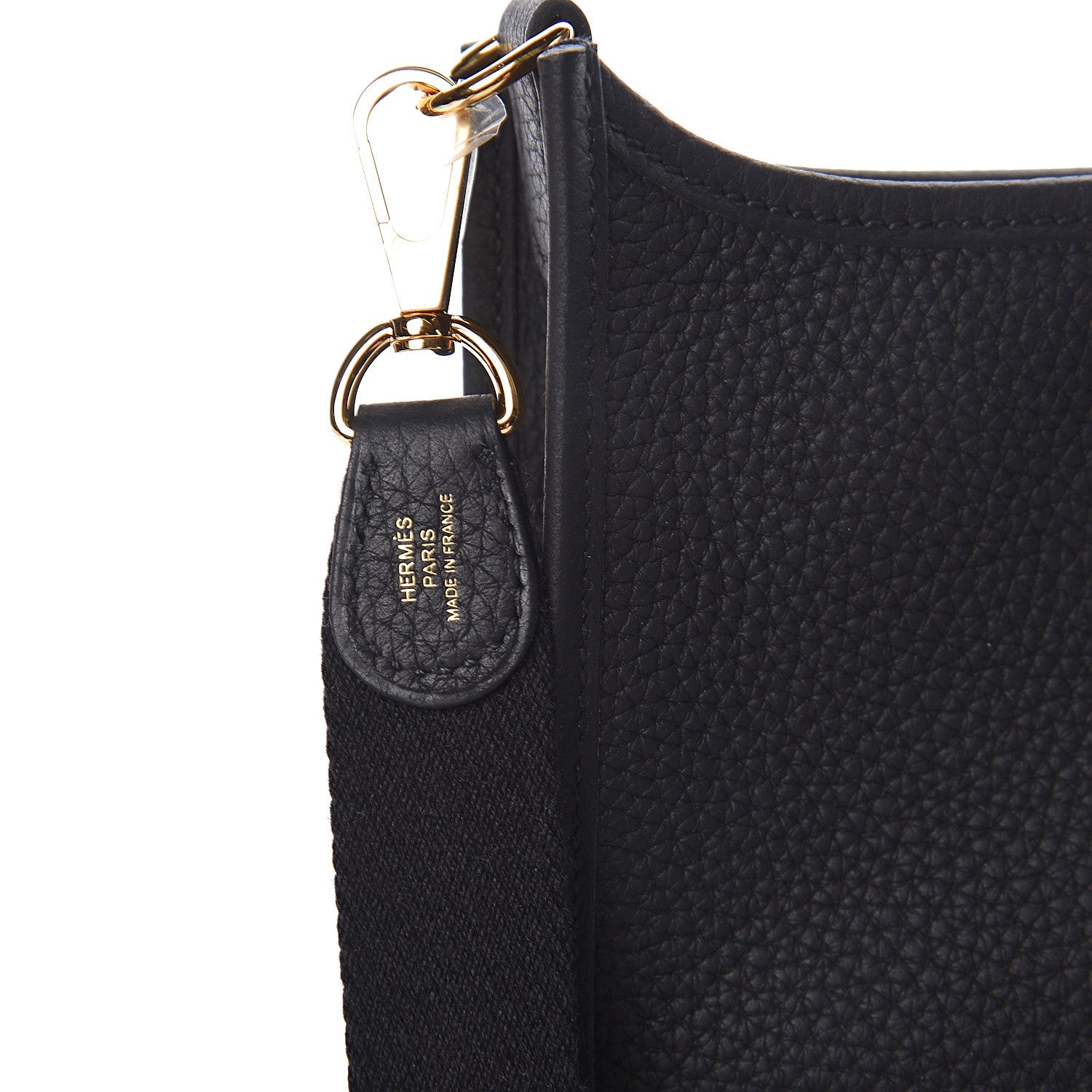 Hermes Taurillon Clemence Evelyne TPM Black 9 of 12