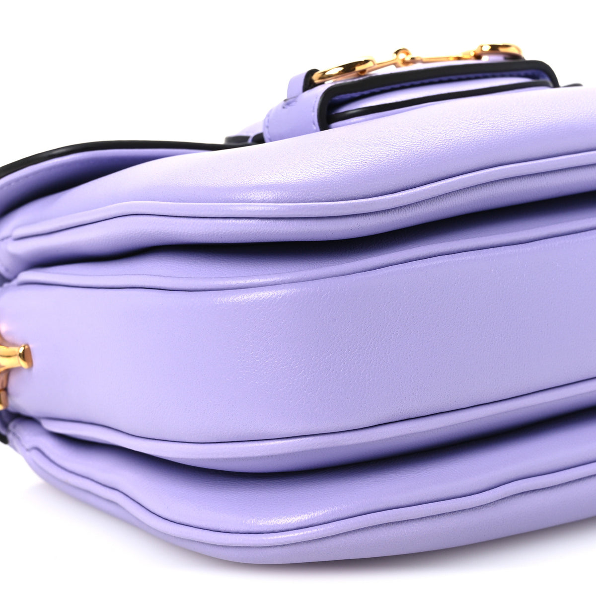 Calfskin Horsebit 1955 Aura Mini Shoulder Bag Lapis